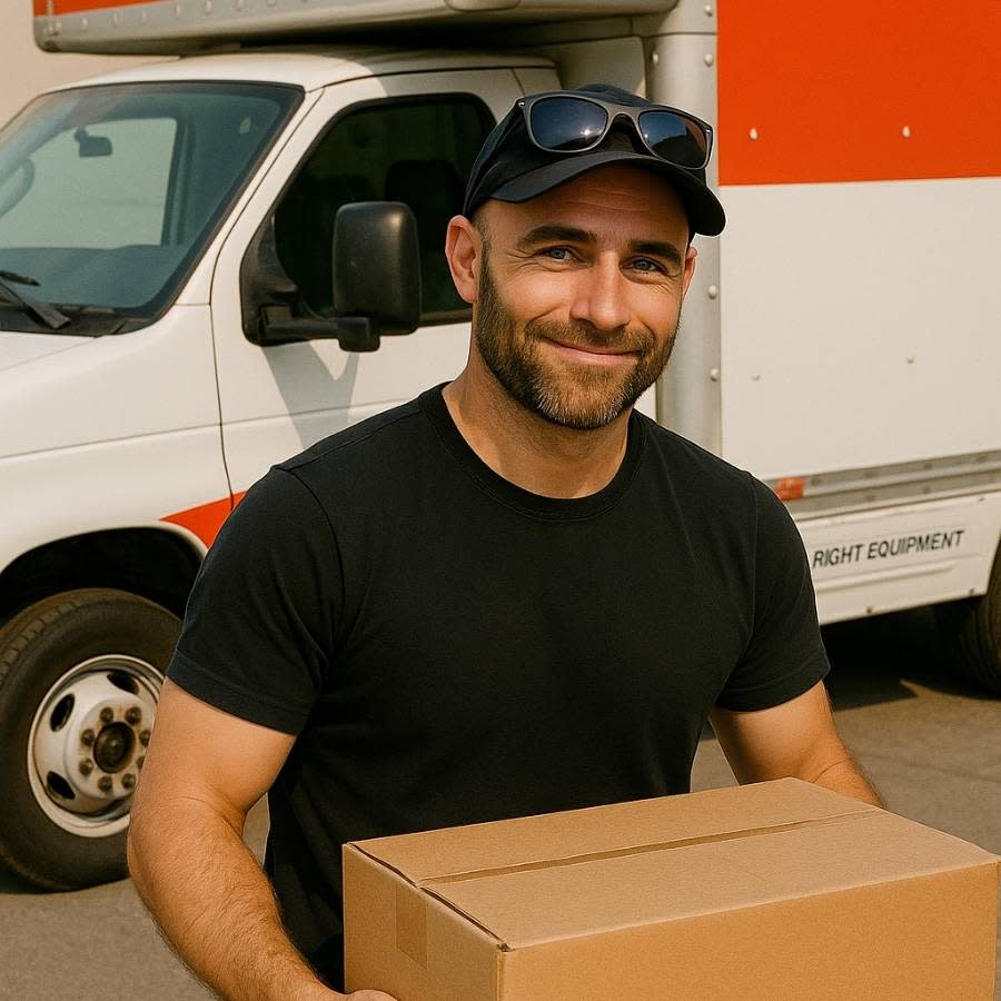 Loading furniture during a home cleanout